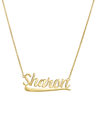 70's Nameplate -18K Yellow Gold Plated- The Adorned-