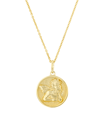 Angel Coin -18K Yellow Gold Plated- The Adorned-