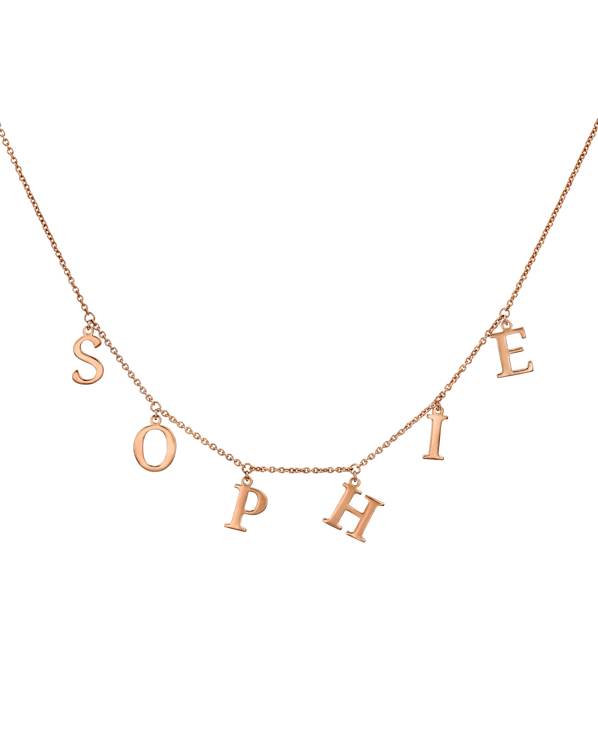 Name Chain Necklace-Serif – The Adorned
