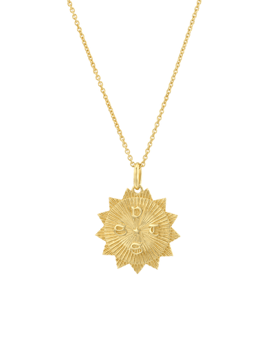 The Sun (4 Initials) -18K Yellow Gold Plated- The Adorned-