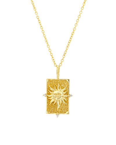 The Sun Dogtag -18K Yellow Gold Plated- The Adorned-
