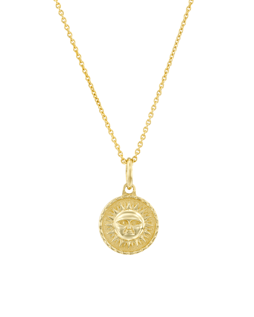 Sun best sale medallion necklace