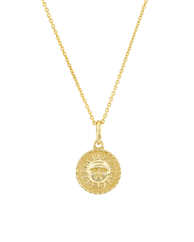 The Sun Medallion -18K Yellow Gold Plated- The Adorned-