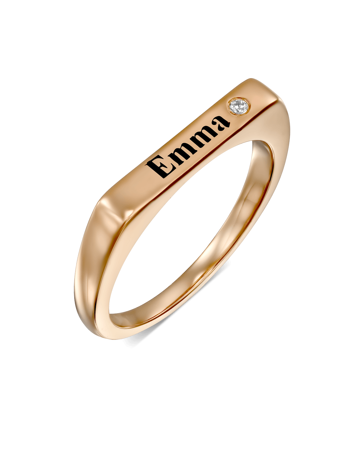 Cursive Name Ring - Available in Gold Plated, Sterling Silver, Rose Go –  Brilliant Bijou