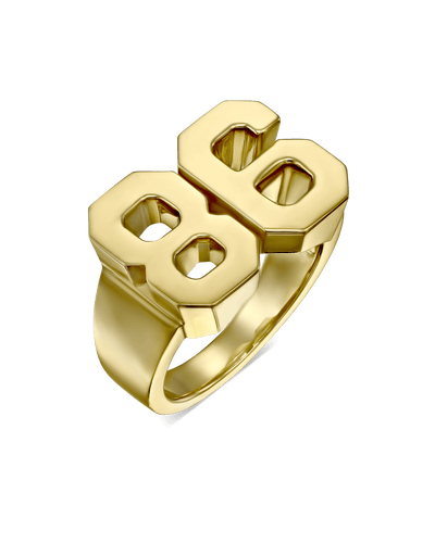 Years Ring -18K Yellow Gold Plated- The Adorned-